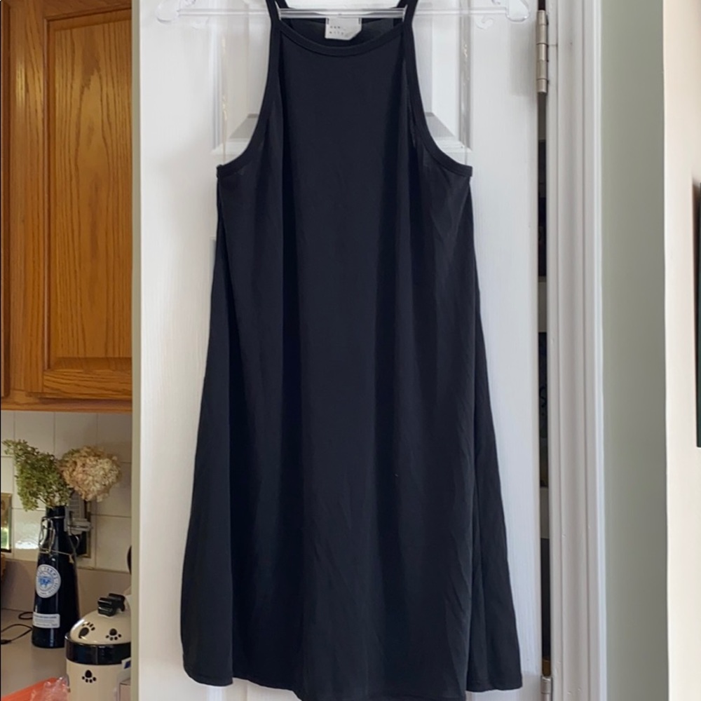 Little black spaghetti strap black dress